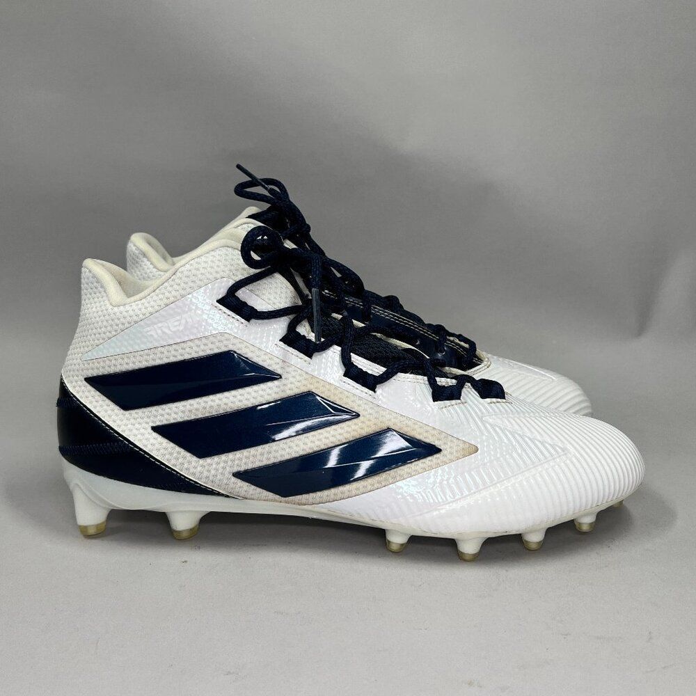 Adidas Freak Carbon Football Cleats Men's Size 13 White Blue Mid Athletic‎ Shoes